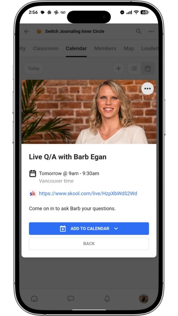Join a Live with Barb